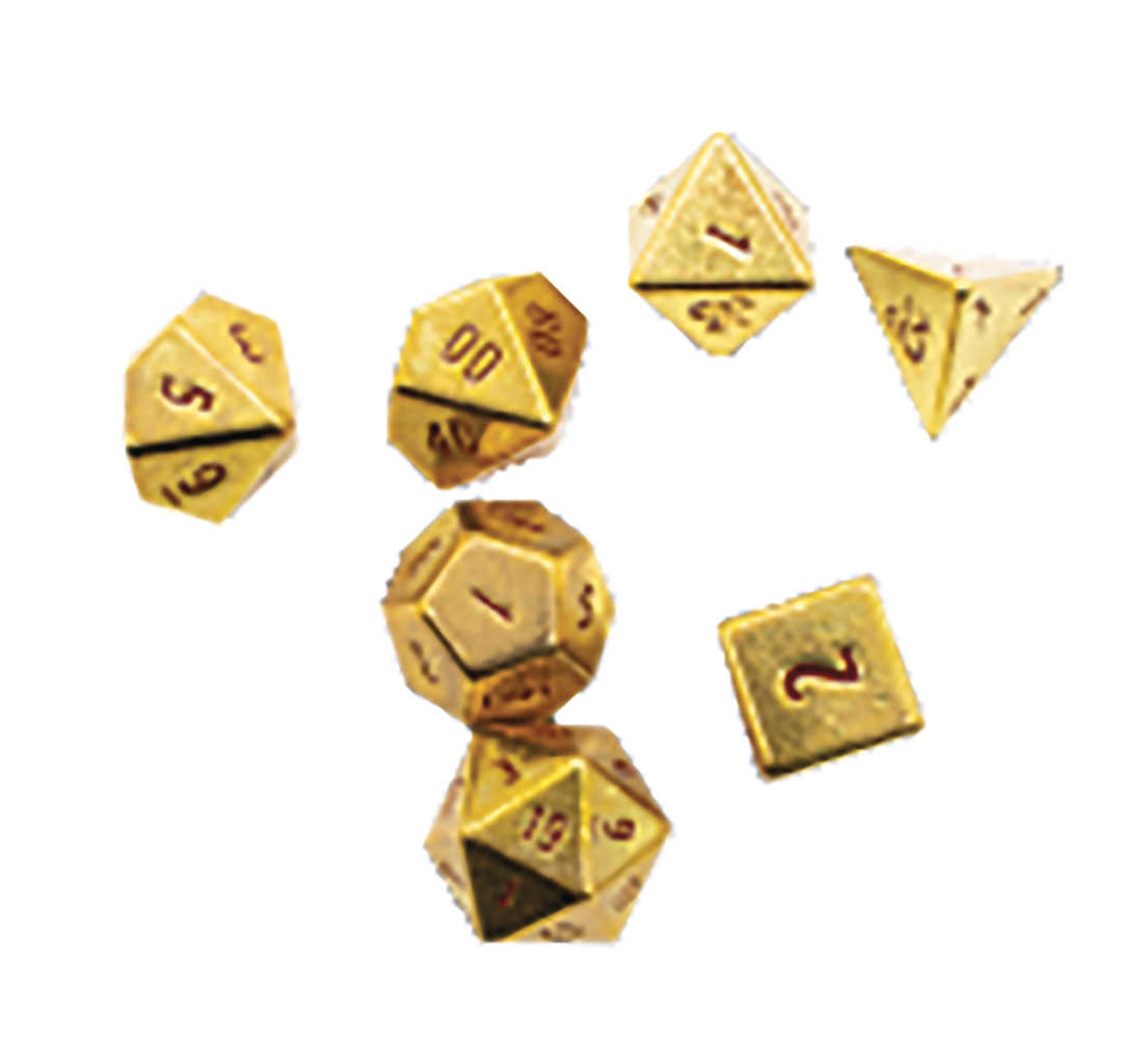 Dungeons & Dragons Role Playing Game 50th Ann 7rpg Heavy Metal Dice