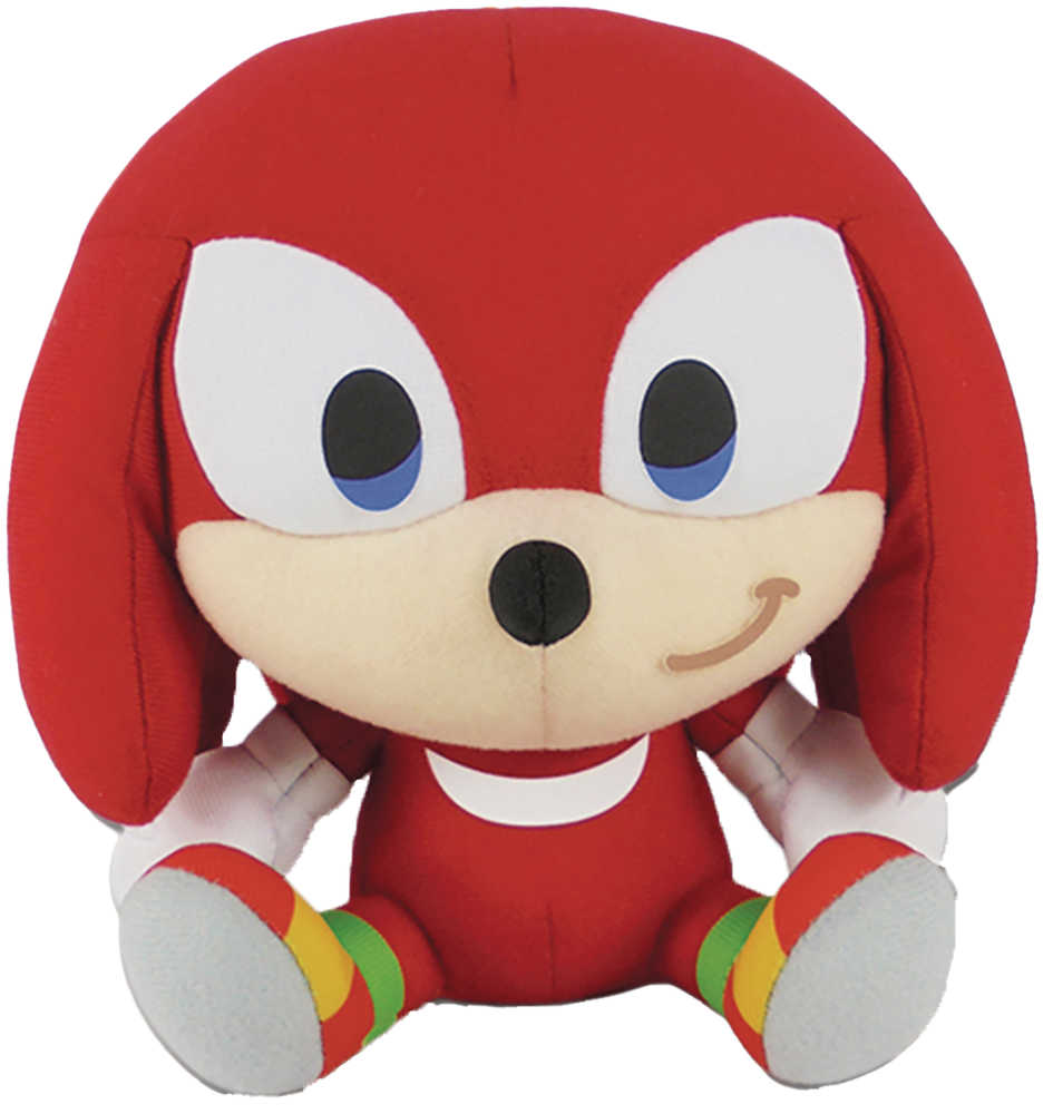 Sonic The Hedgehog Chibi Knuckles 7in Sitting Plush