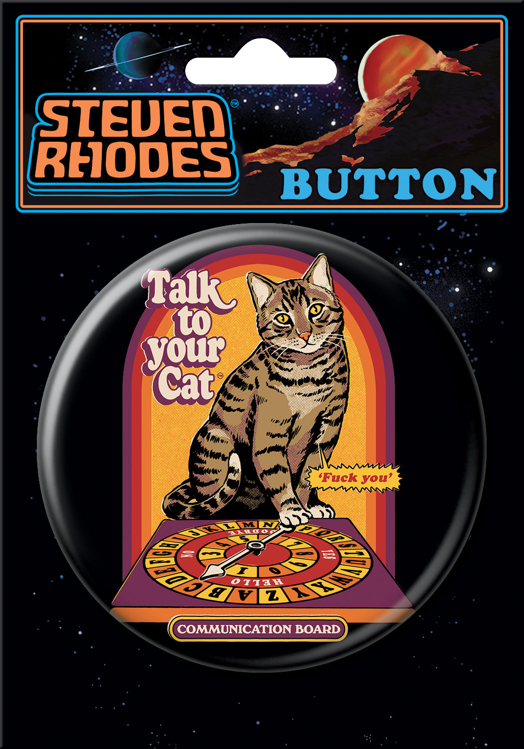 Steven Rhodes - "Talk To Your Cat" Button