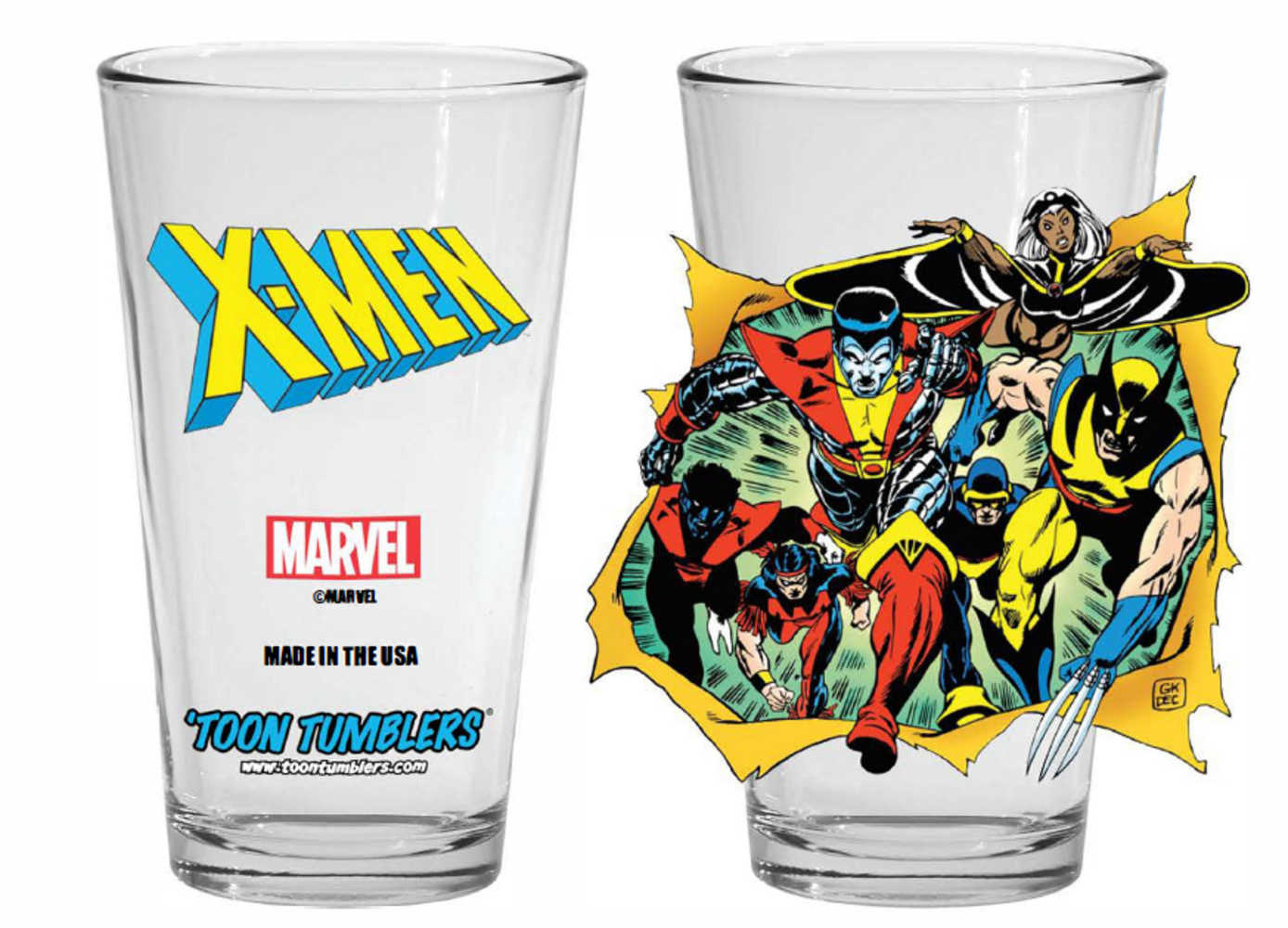 Toon Tumblers Xmen Giant Size 1 Pint Glass