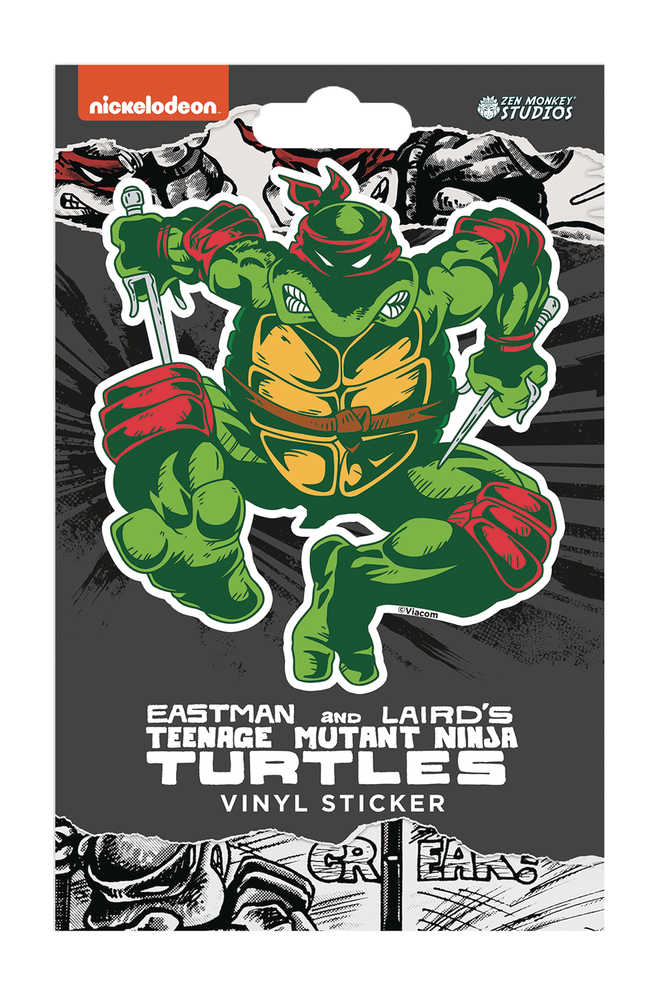 Teenage Mutant Ninja Turtles Classic Comic Raphael Vinyl Sticker