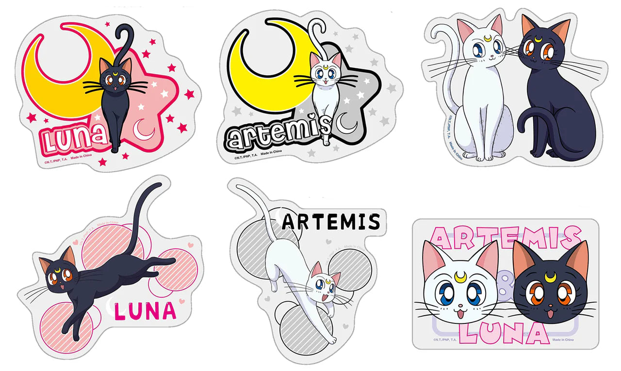 Sailor Moon R - Luna & Artemis Sticker Set