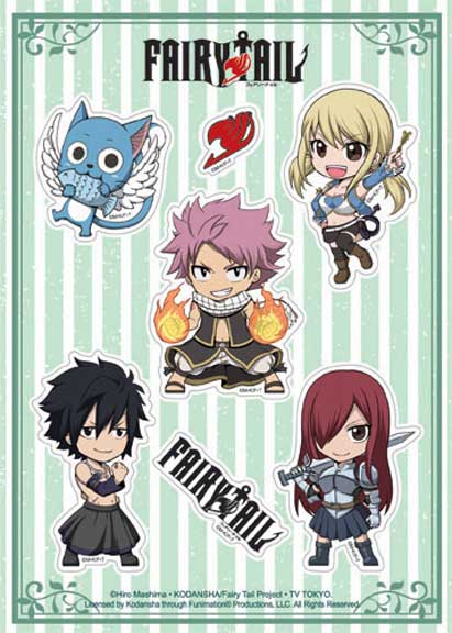 Fairy Tail S7 SD2 Group Sticker Set