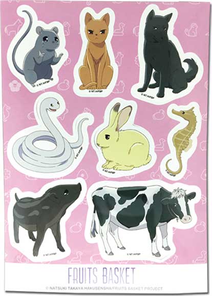 Fruits Basket - Animal Sticker Set 5"x7"