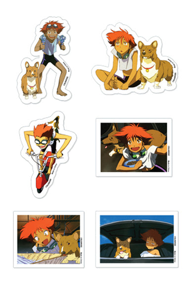 Cowboy Bebop Ed and Ein Die-Cut Sticker Set