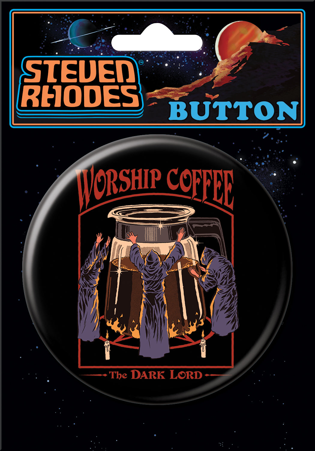 Steven Rhodes - "Worship Coffee" Button