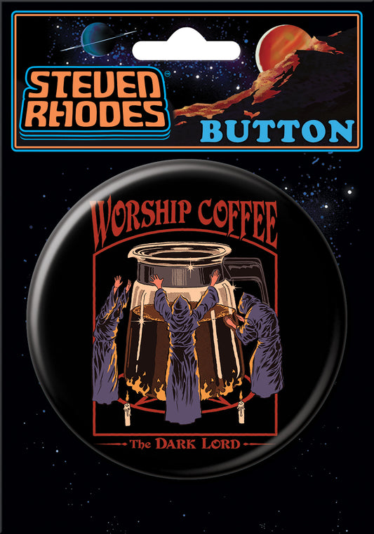 Steven Rhodes - "Worship Coffee" Button