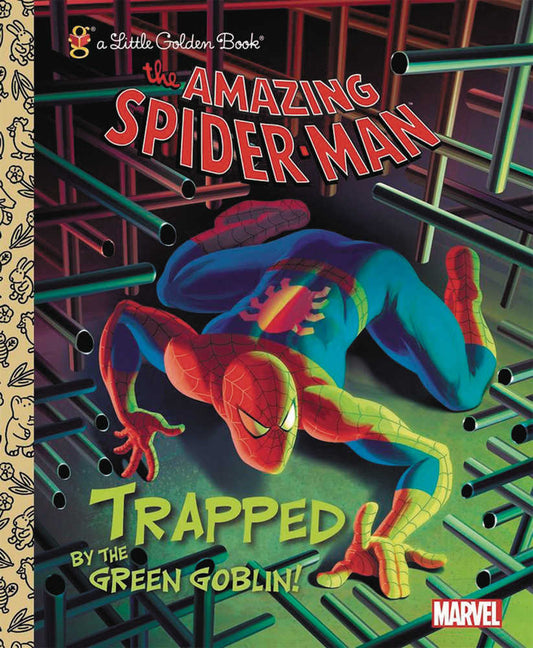 Spider Man Trapped By Green Goblin Little Golden Book Reissue