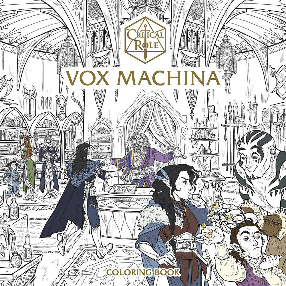 Critical Role Vox Machina Coloring Book TPB